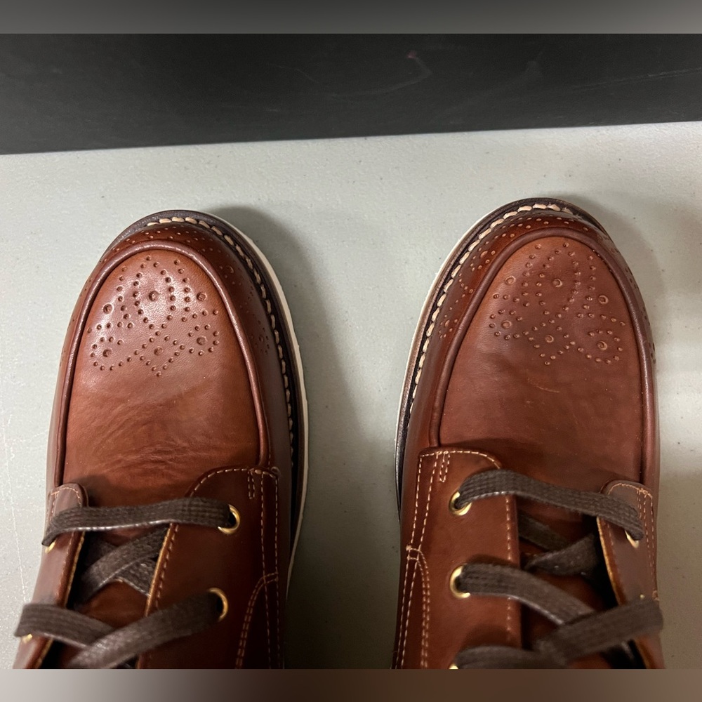 The Office of Angela Scott Mr. Ryan lace-up boot in cognac, size 39.5 - Picture 7 of 8